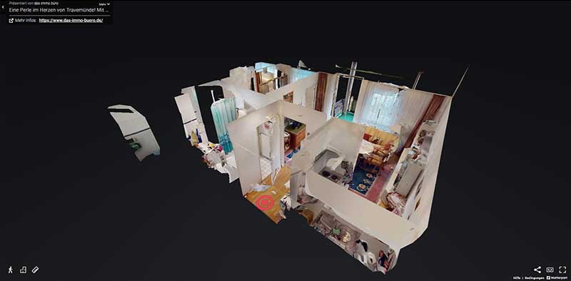 das immo büro | virtueller Immobilenrundgang mit Matterport Pro2 3D