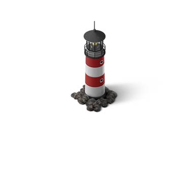das immo büro Makler Lübeck – Illustration Leuchtturm